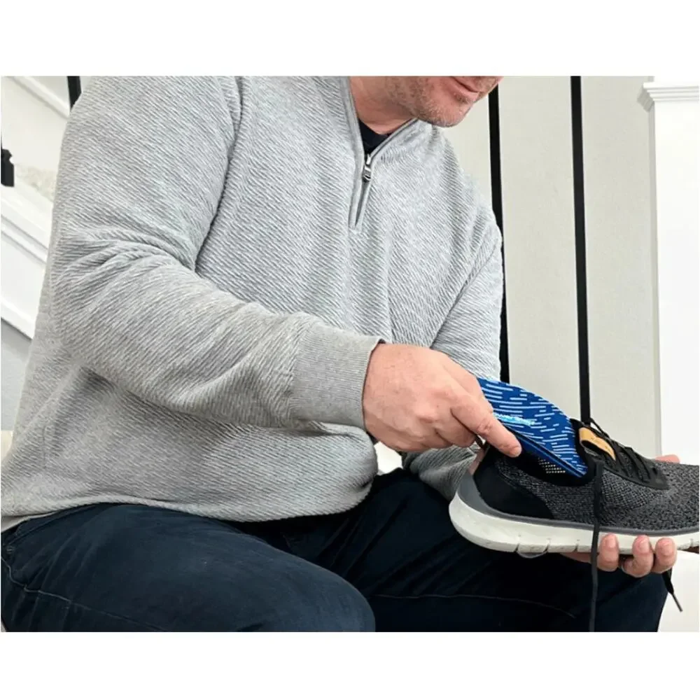 PowerStep Men's Pinnacle Heel Pain Relief Full-Length Orthotic Insole Size 14-15 - Picture 2 of 10
